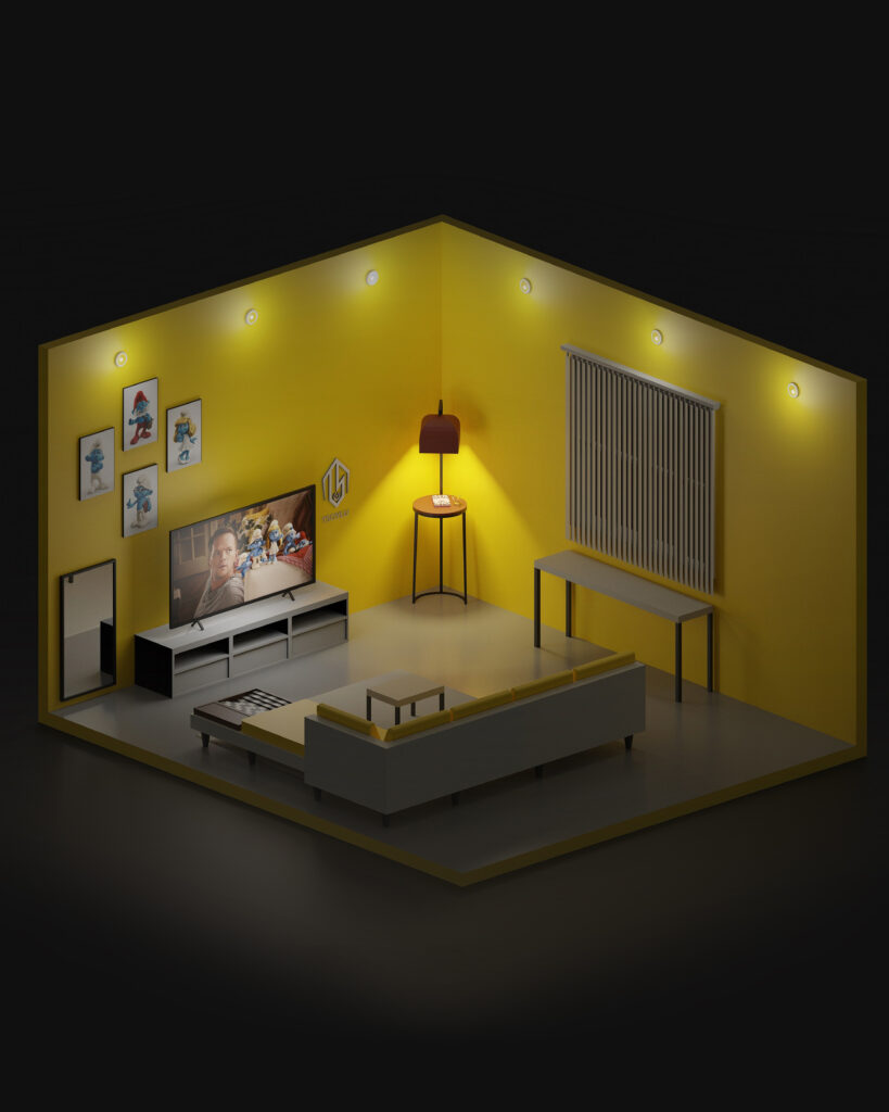 Progetto 3D realizzato da METWISH Studio Creativo Multidisciplinare per servizi di branding e comunicazione