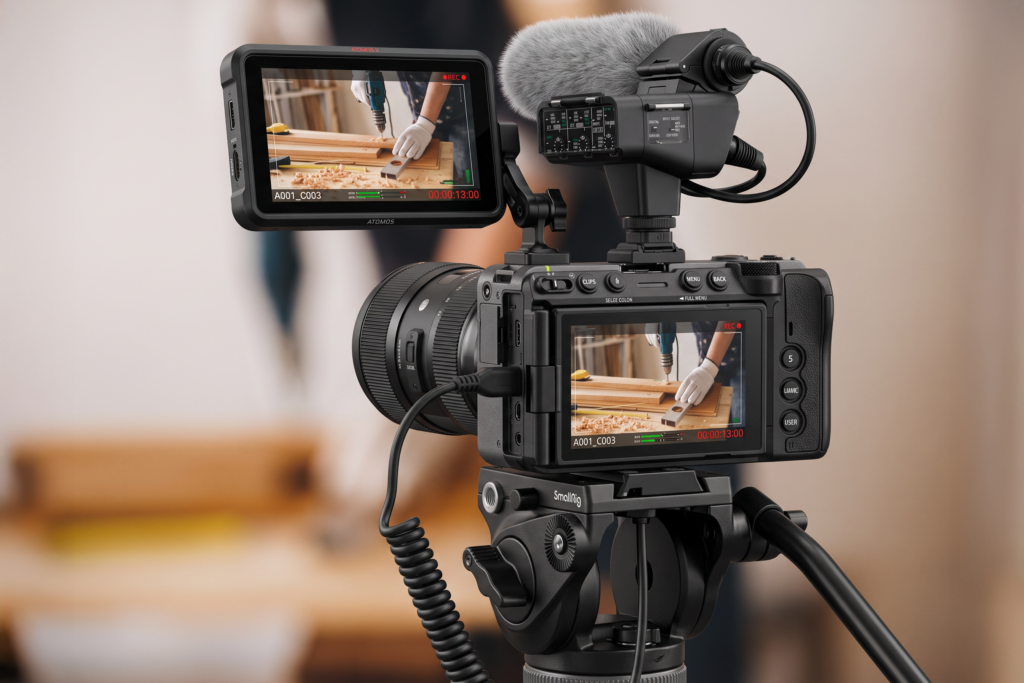 Backstage di video aziendale realizzato da METWISH Studio Creativo Multidisciplinare